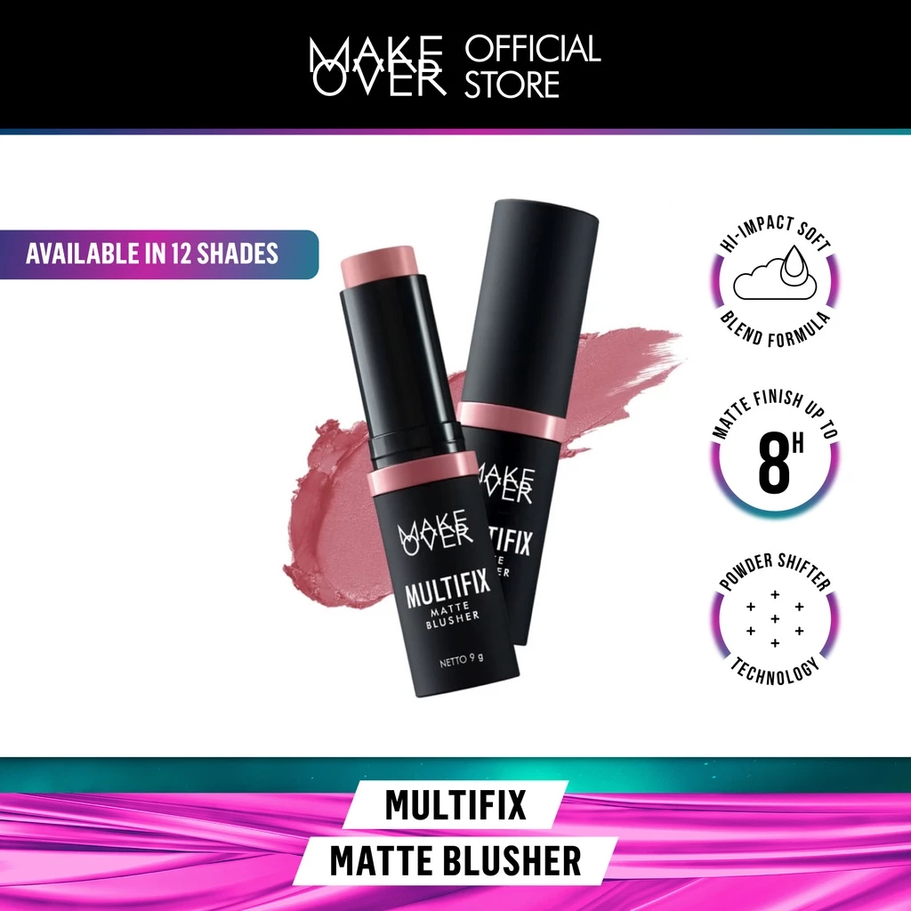 Bear Cosmetic - MAKE OVER Multifix Matte Blusher 9gr