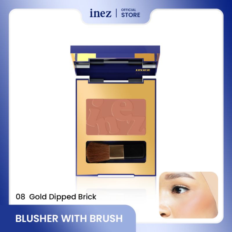 BLUSHER WITH BRUSH 08 GOLD DIPPED BRICK