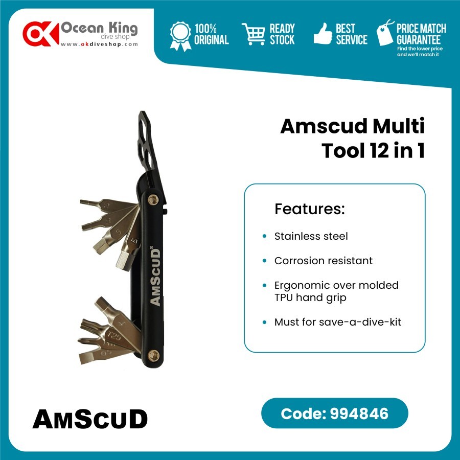 MINI MULTI TOOL 12 IN 1 AMSCUD - 99/4846