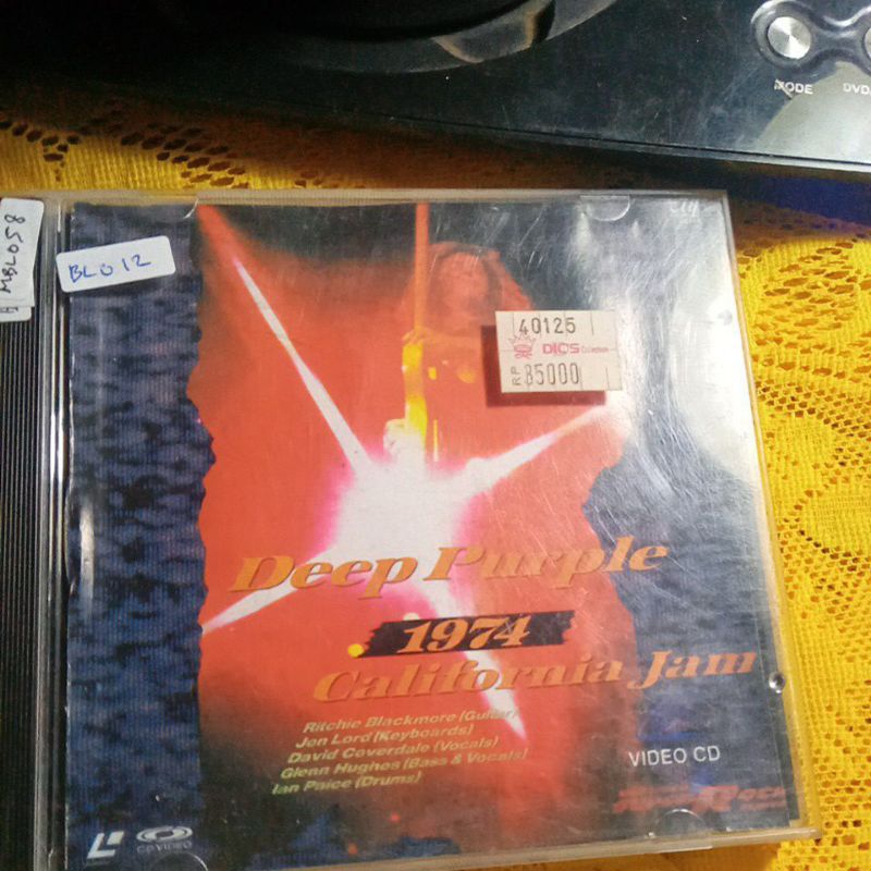 VCD DEEP PURPLE 1974 BL012