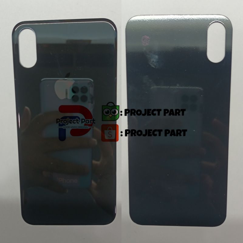 BACKGLASS IPHONE X BLACK ORIGINAL