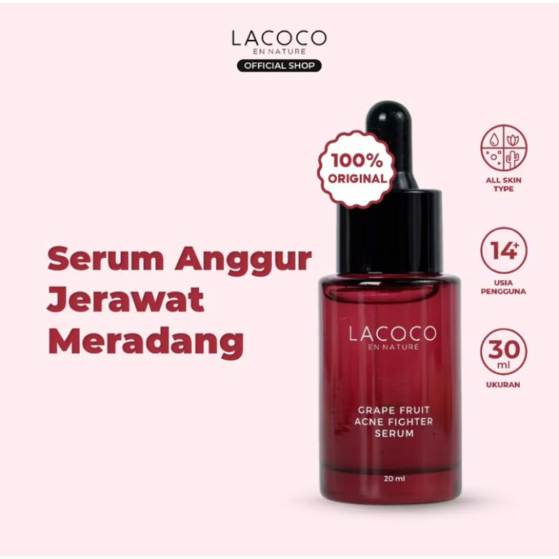 Lacoco Grape Fruit Acne Fighter Serum - 20ml