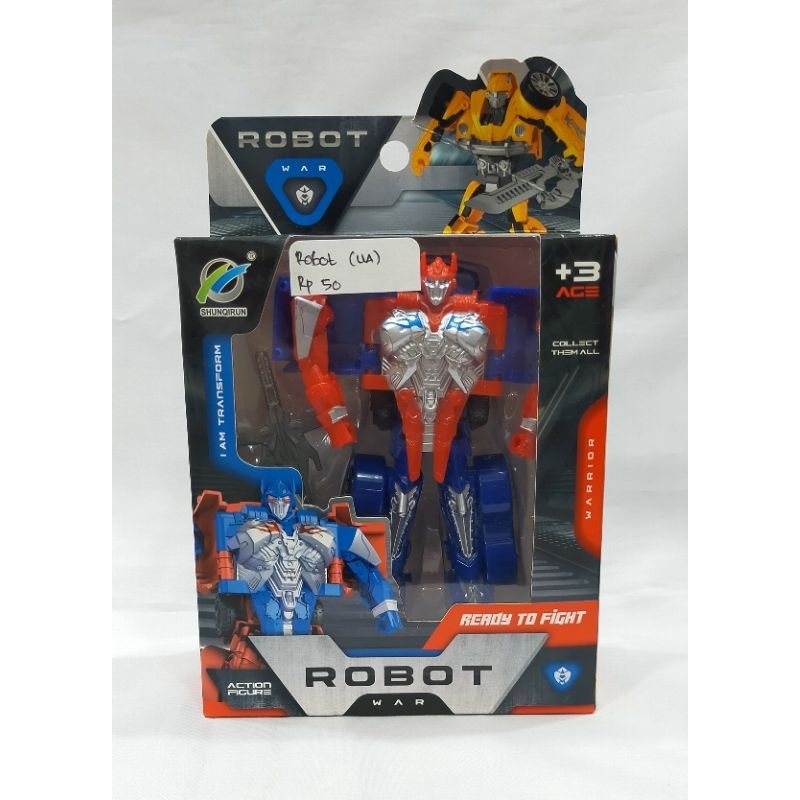 Mainan anak robot manual / robot war
