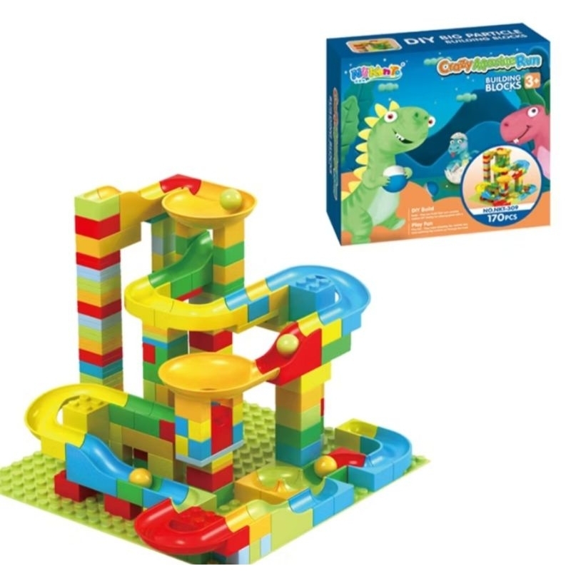 mainan marble run 170pcs