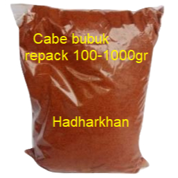 cabe bubuk murni repack 100 & 250 gr
