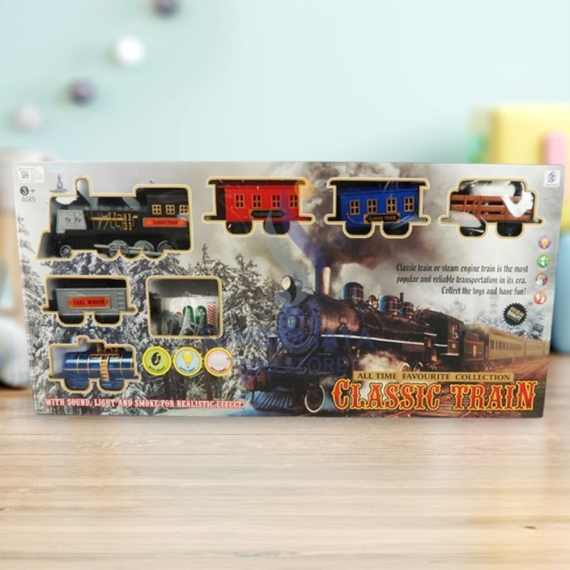 Classic Train Jumbo Full Set Lengkap Gerbong Kereta Api