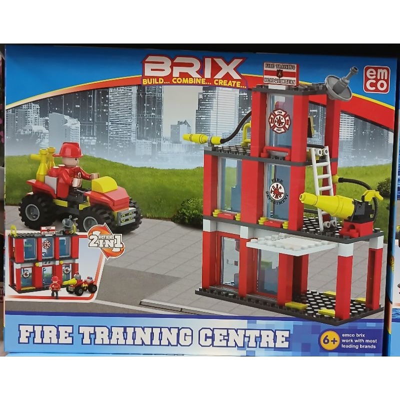 Mainan anak-anak BRIX Fire Training Centre - HM
