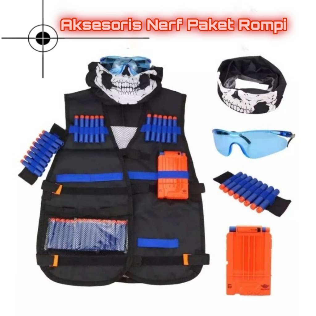 Aksesoris Nerf Paket Rompi