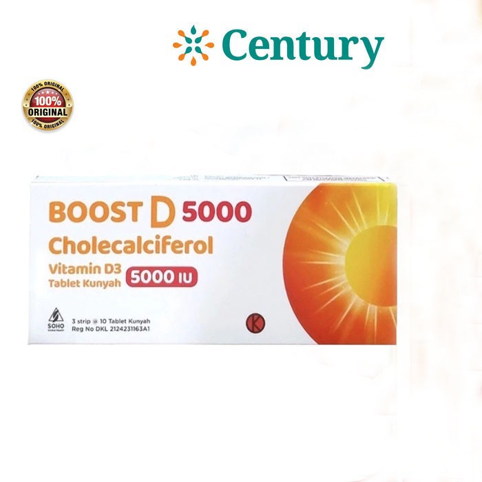 BOOST D 5000 1 STRIP @ 10 TABLET KUNYAH