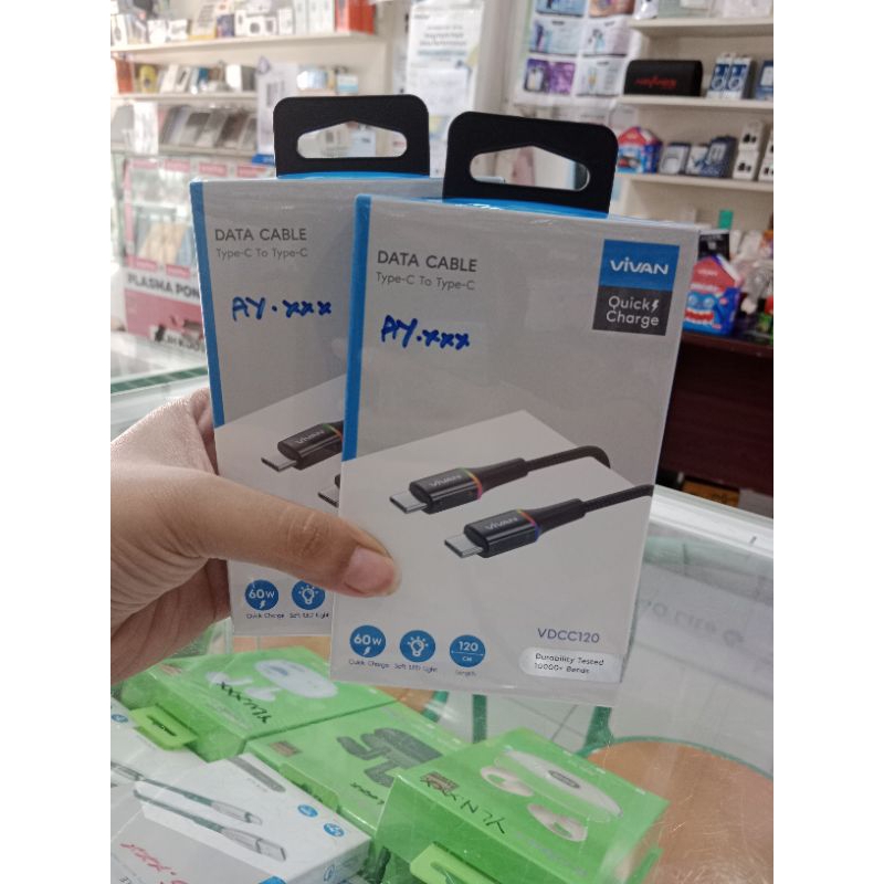 cable data vivan type c to c vdcc120