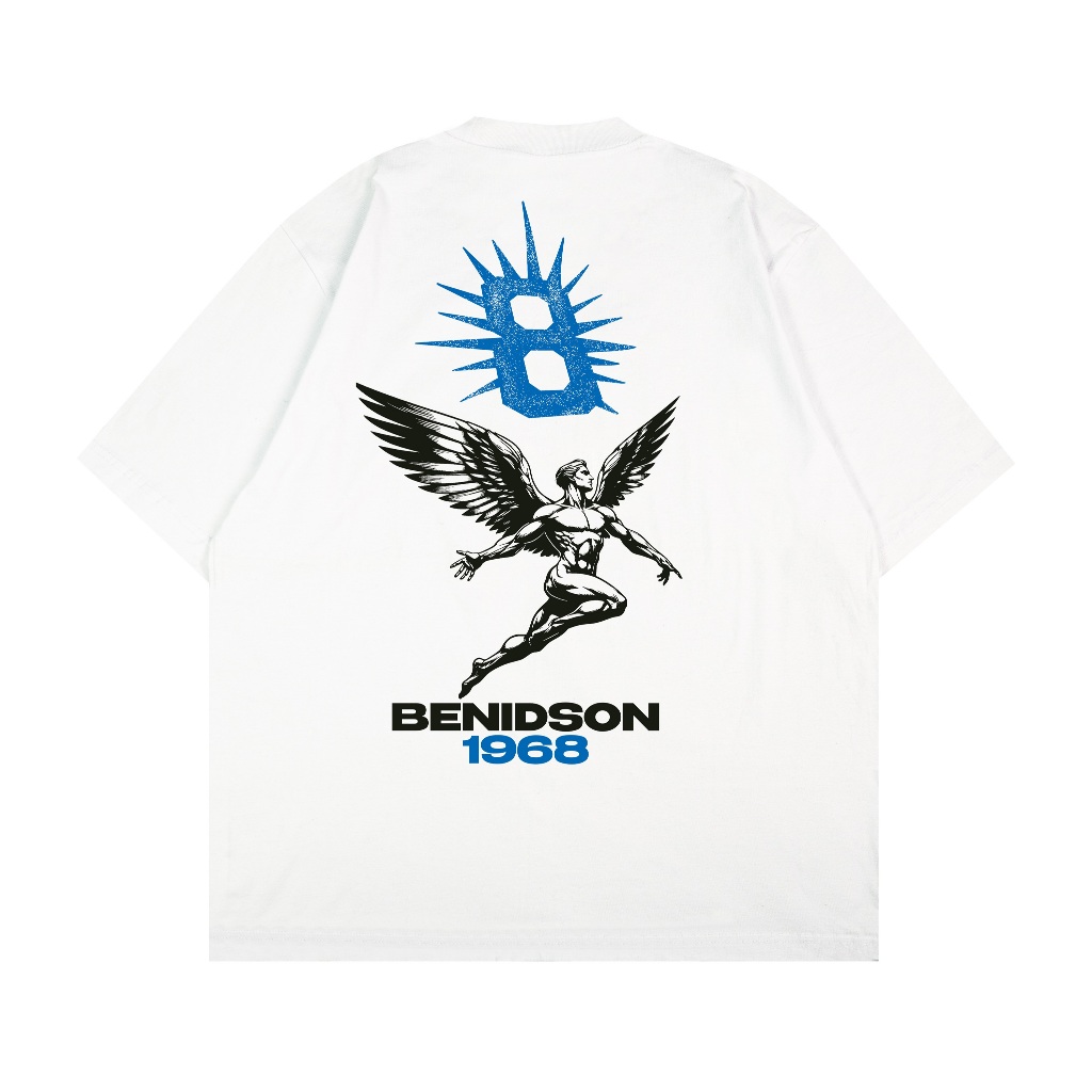 BENIDSON Oversized Tshirt White Thorn