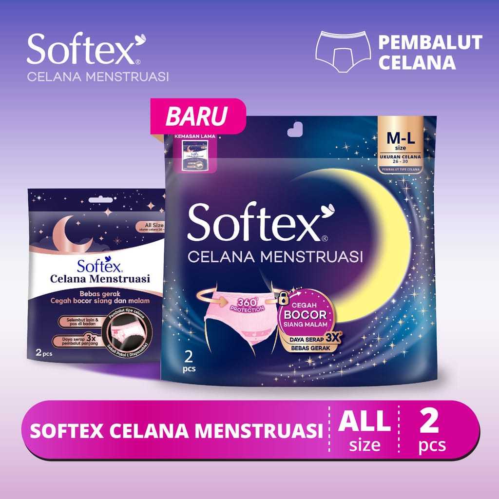 Softex Celana Menstruasi isi 2 / 5 pcs