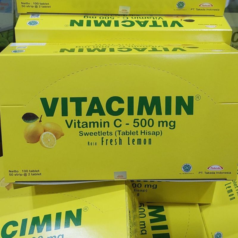 Vitacimin Lemon 1Box Isi 50 Strip
