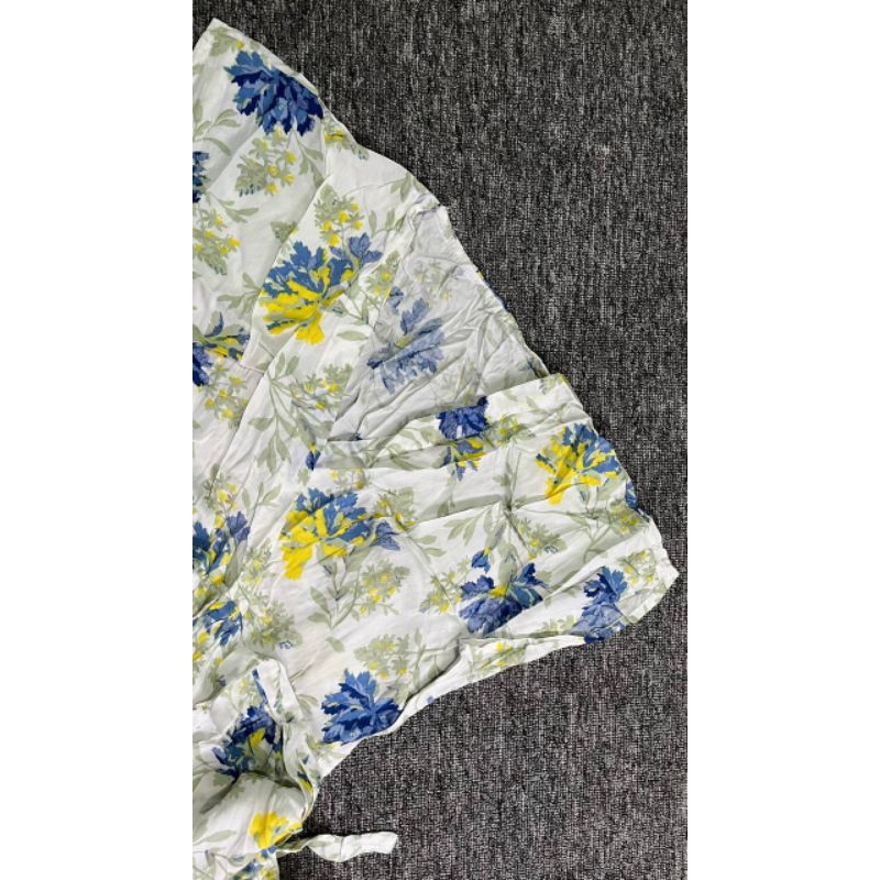 Daster Kimono Vintage Motif Bunga