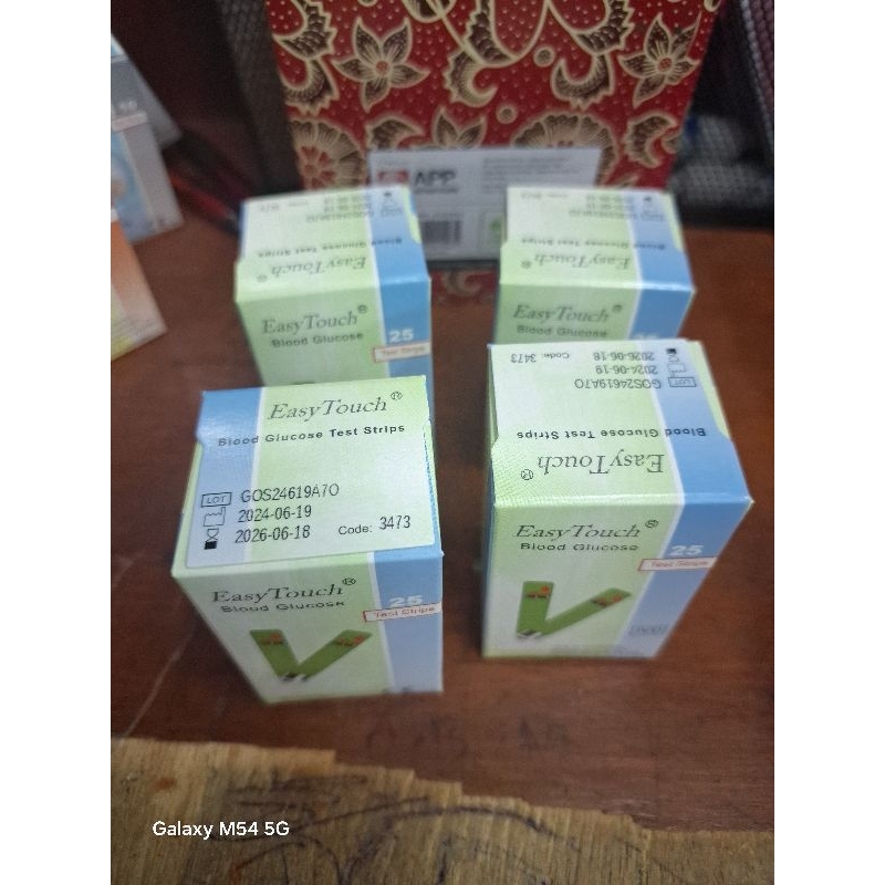 strip easy touch glucose/strip et gula