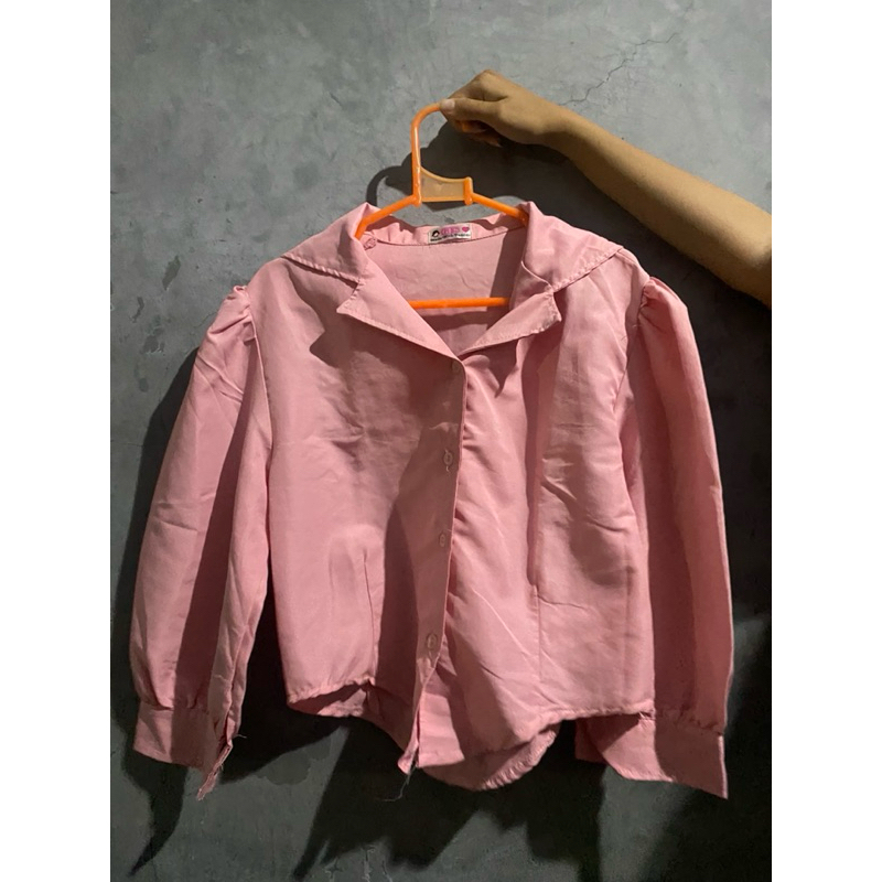 preloved kemeja pink