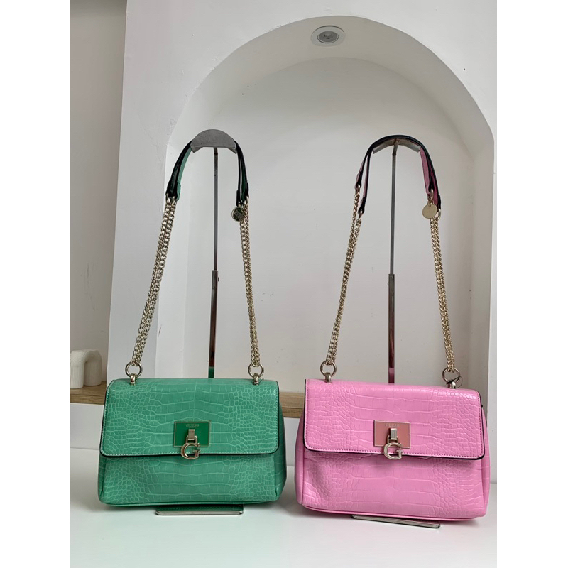 GS Croco Shoulder Bag