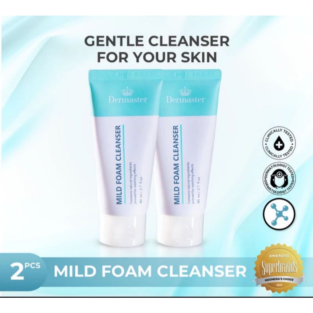 Dermaster Mild Foam Cleanser (2 Pcs)