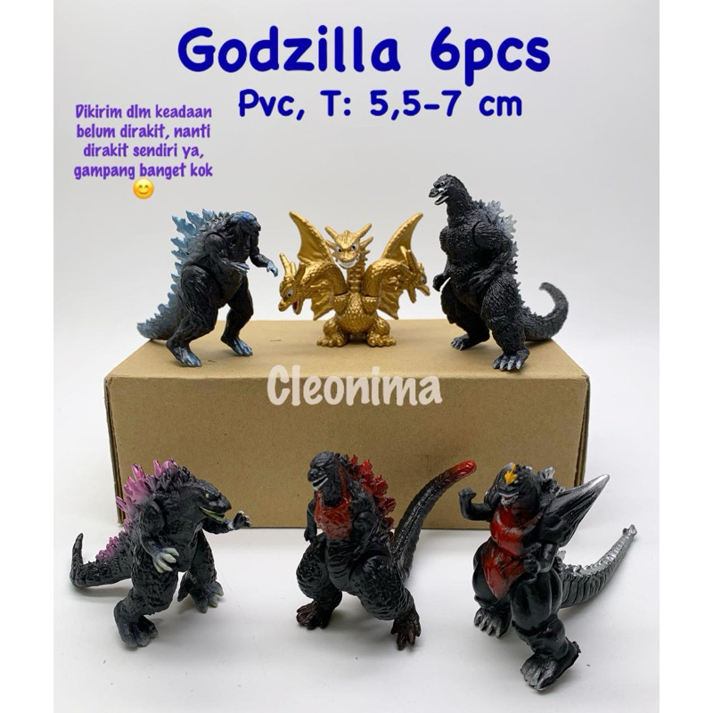 Figurin Godzilla 6pcs