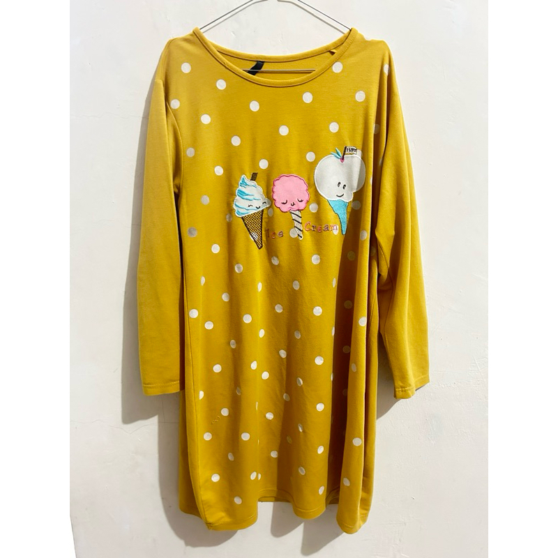 Kaos tunik kuning