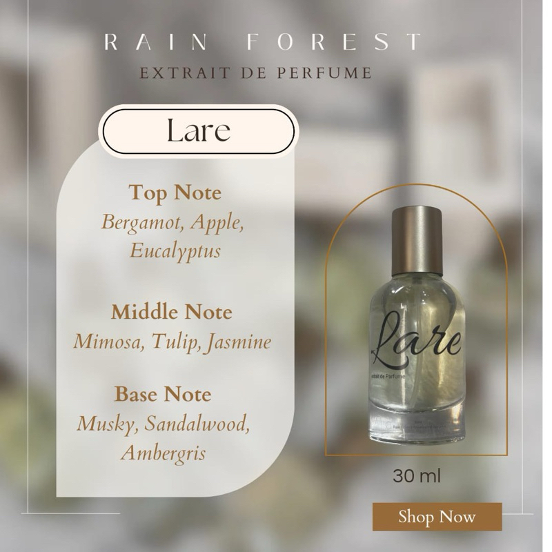 Rain Forest Extrait de Perfume Lare 30 ml
