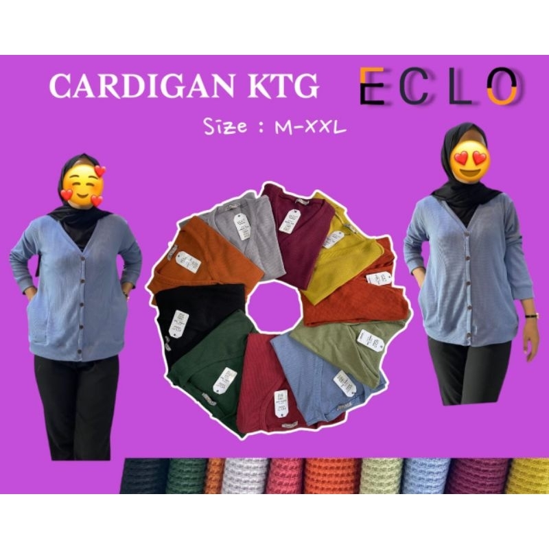 Cardigan Kantong ECLO