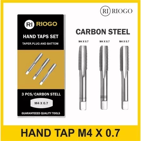 HAND TAPS SET 3 PCS M4 X 0.7