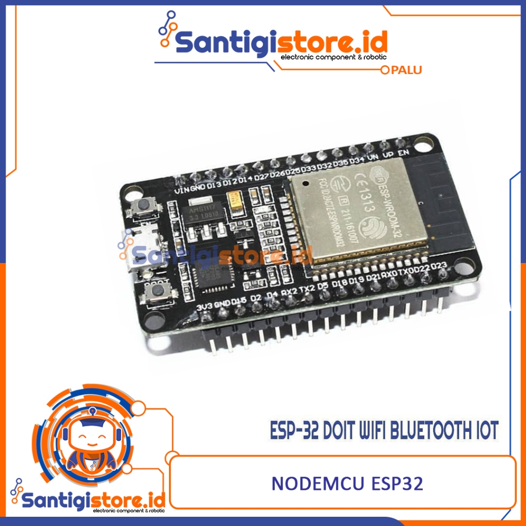 BOARD ESP32 DOIT WIFI PLUS BLUETOOTH IOT DEV KIT V1 ( ESP-32S DEVELOPMENT BOARD )