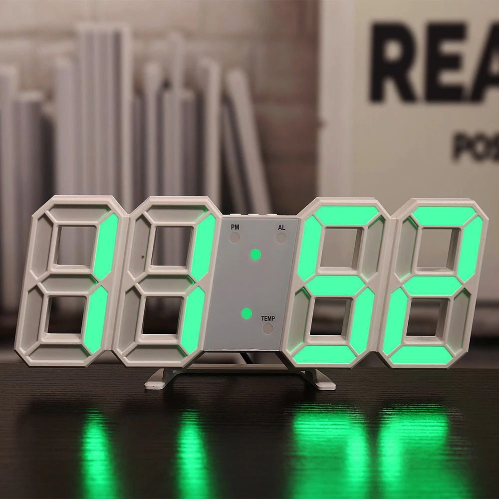 Jam Meja LED Modern Digital Clock with Alarm Function - H211