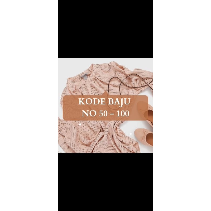 Kode Baju No 50 - 100