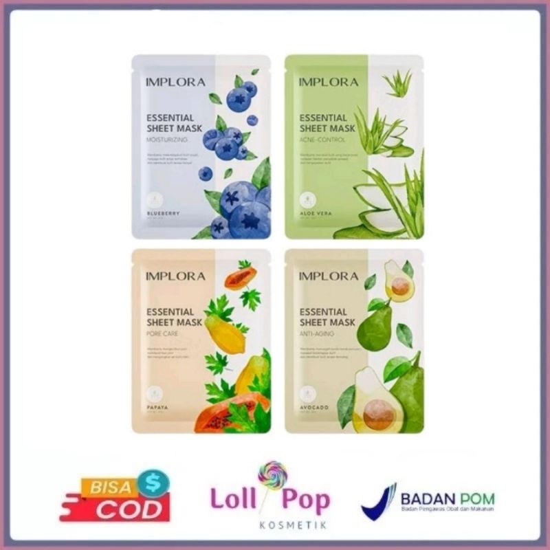 implora sheet mask masker implora