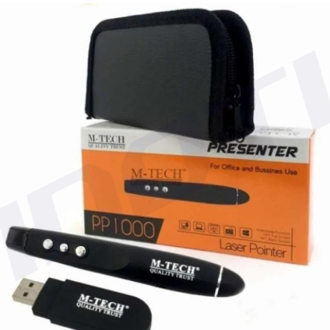 Laser pointer PP-1000 wireless presentasi - PP 1000 HITAM