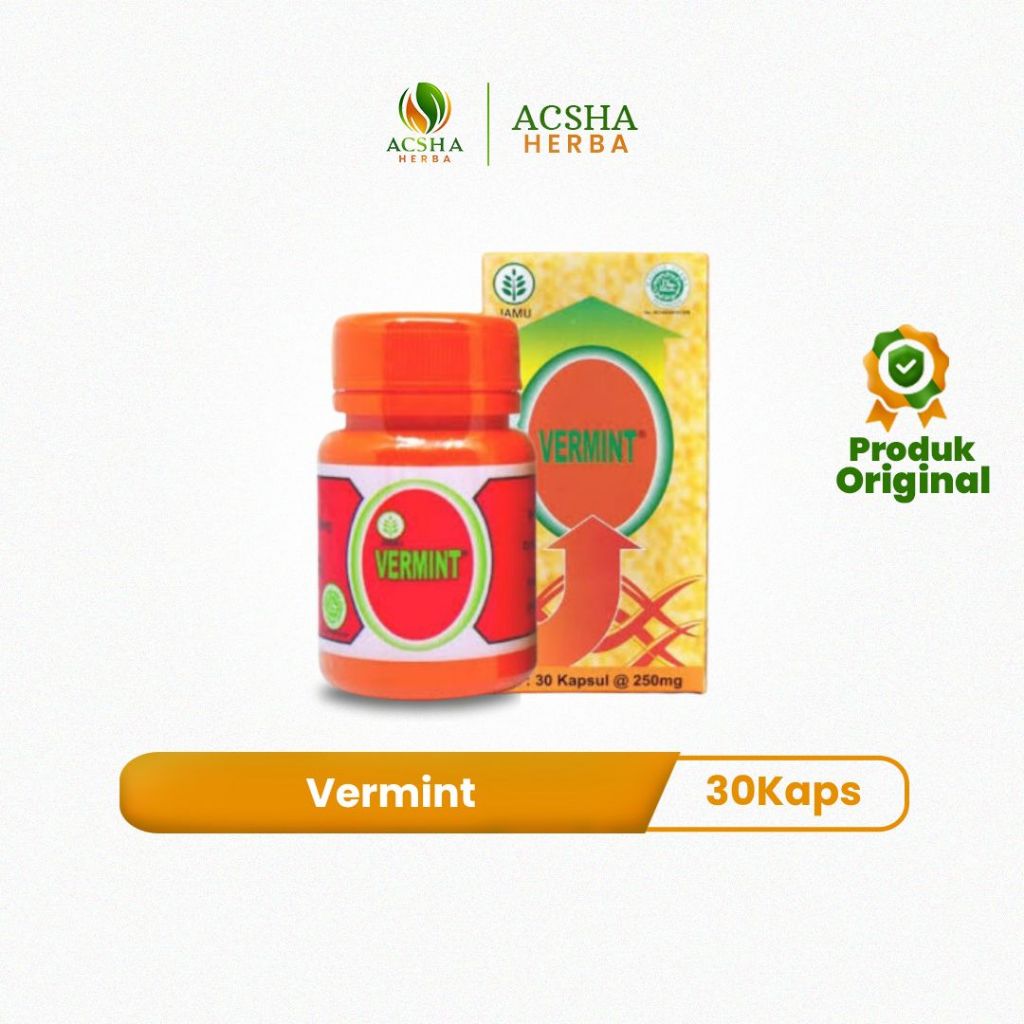 Vermint Kapsul Isi 30 Original Herbal