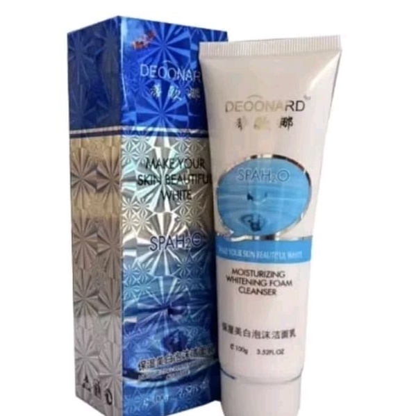 facial foam deoonard biru
