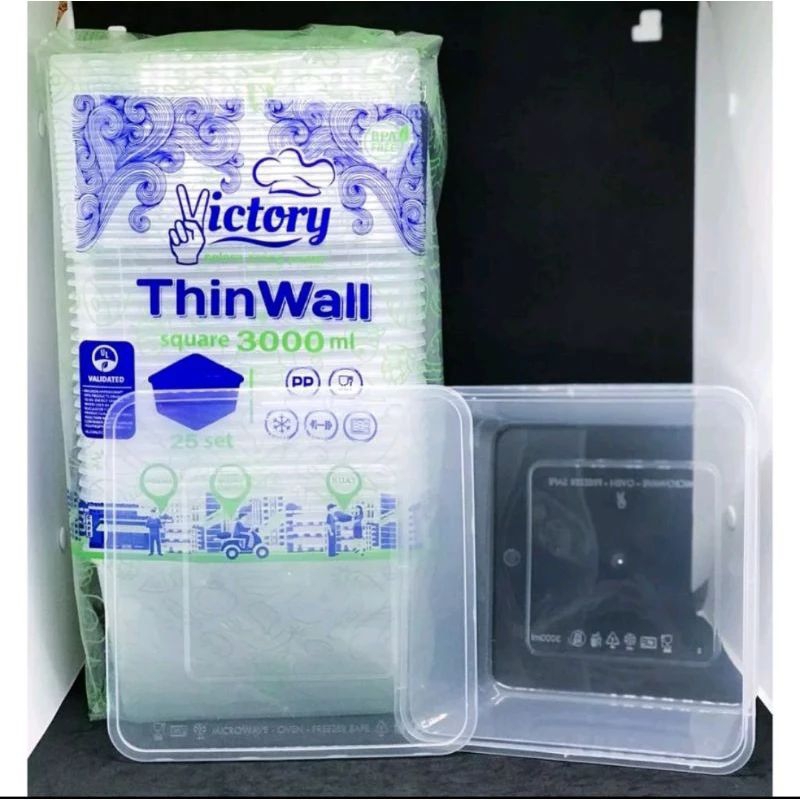 THINWALL SQUARE VICTORY 3000ML