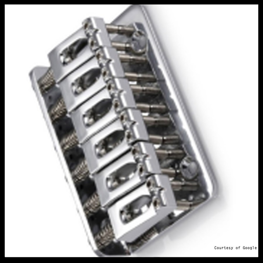 Bridge Gitar Elektrik Electric Fixed Std 6 String Chrome