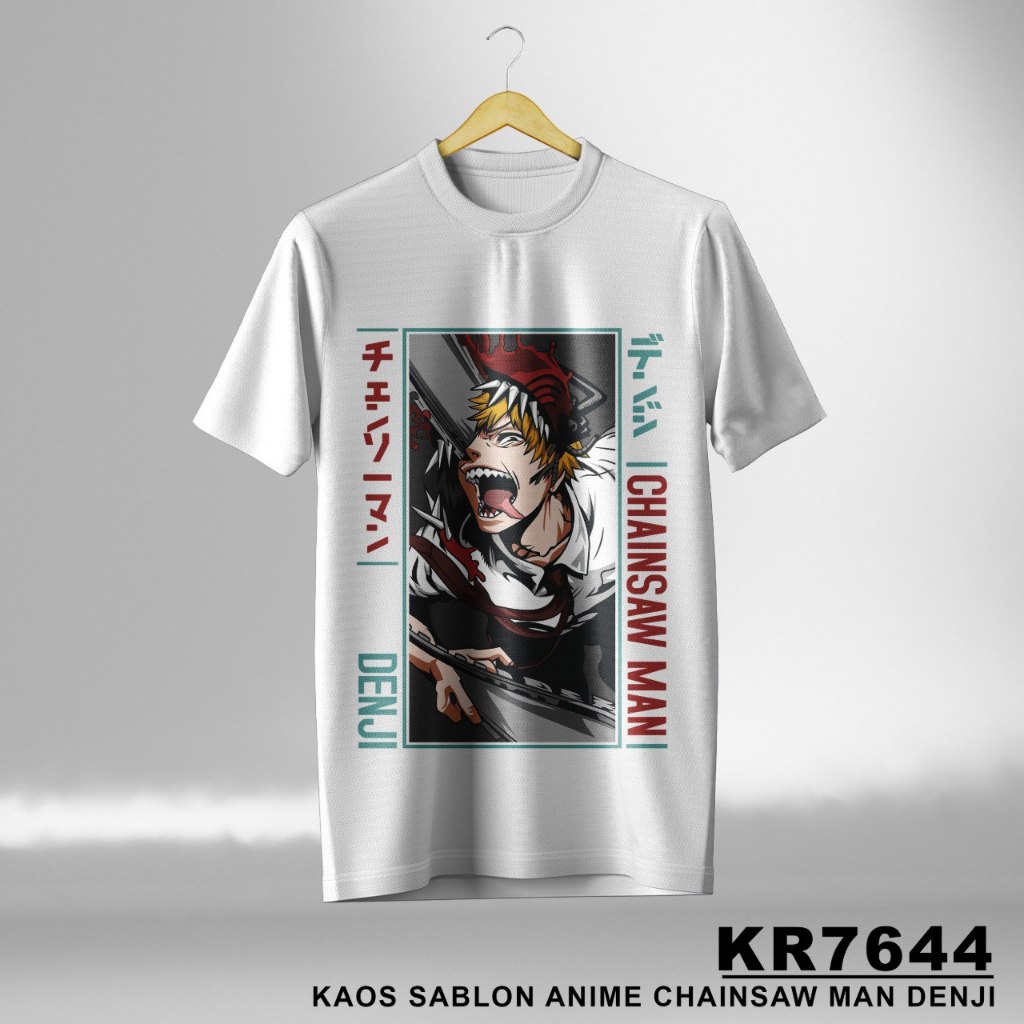 Kaos Sablon Anime Chainsawman