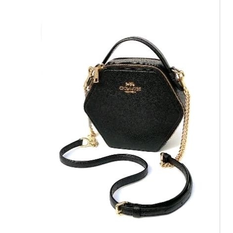 Hexagonal Crossbody Black