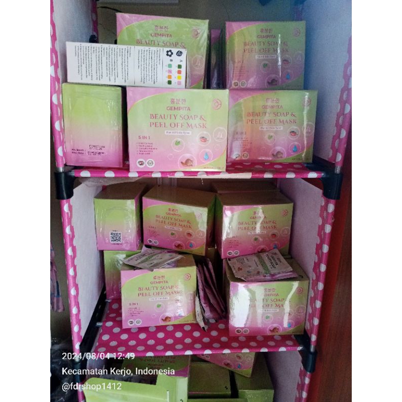1box Gempita Soap & Mask