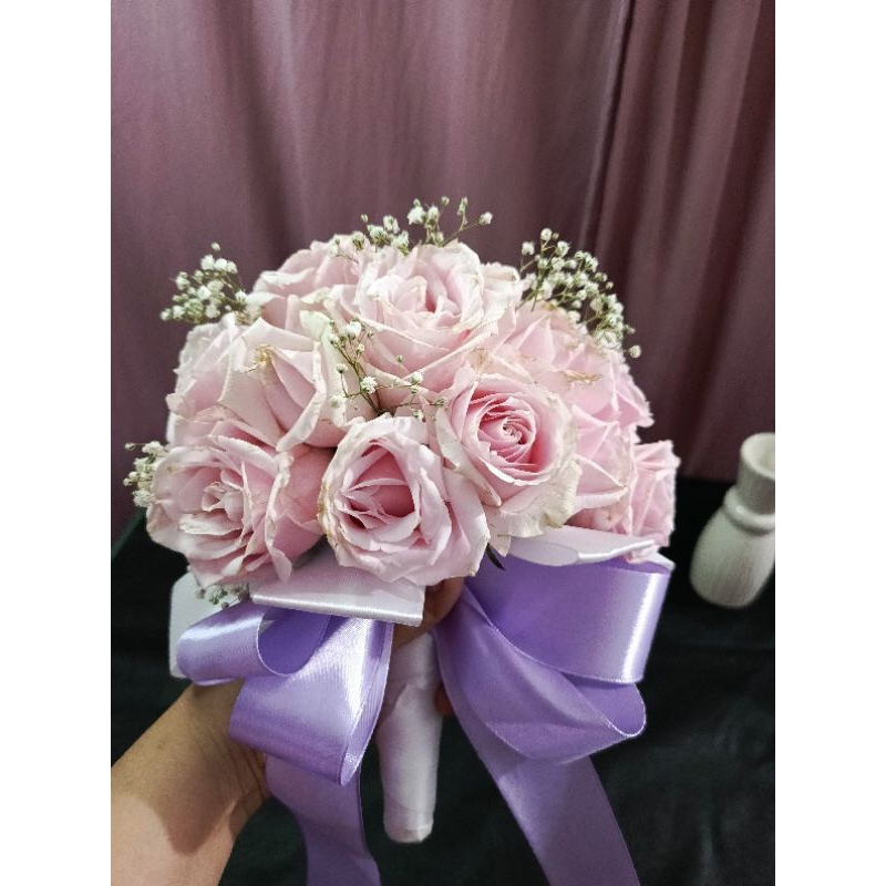 Buket Bunga Mawar Segar Wedding