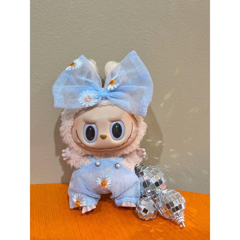 Baju Labubu blue daisy tulle