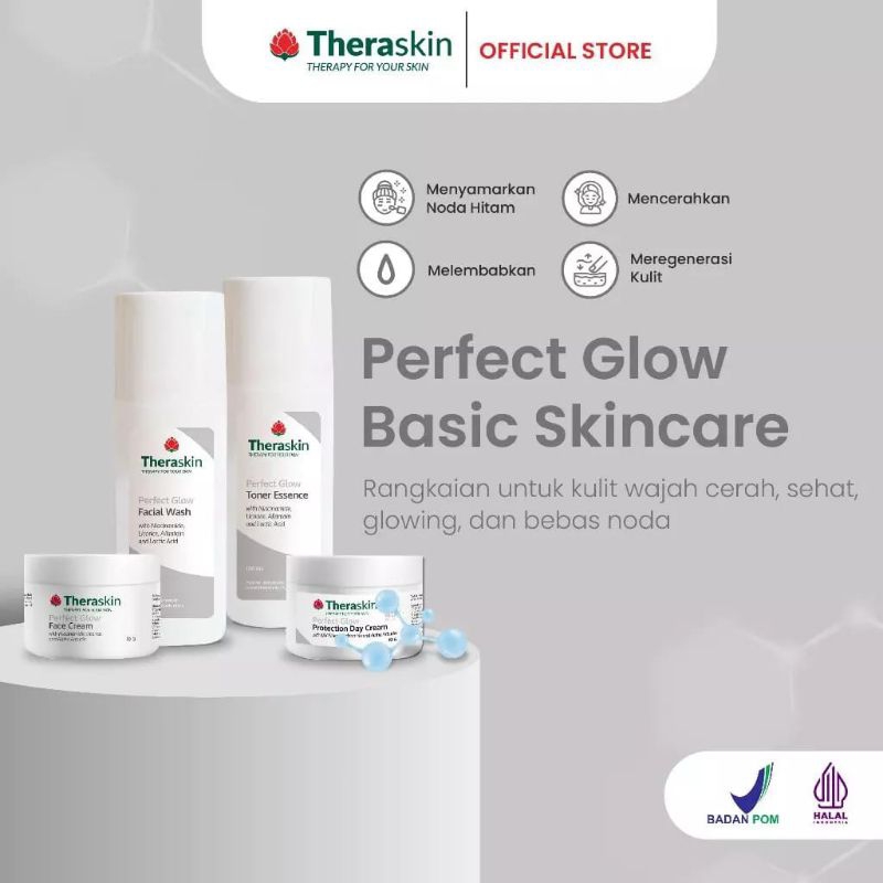 CHUSNA THERASKIN (BISA COD) PAKET BASIC THERASKIN PERFECT GLOW SERIES