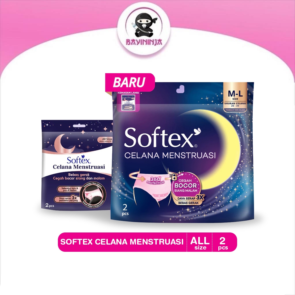 SOFTEX Celana Menstruasi 1 Pack isi 2 s