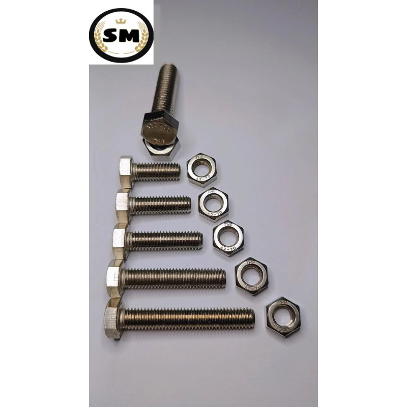 Baut Stainless 1/2x2 (kunci 19)