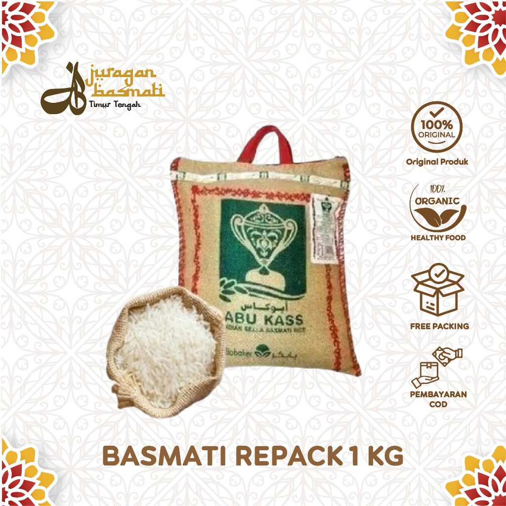 Beras Basmati Abukass Repack 1KG