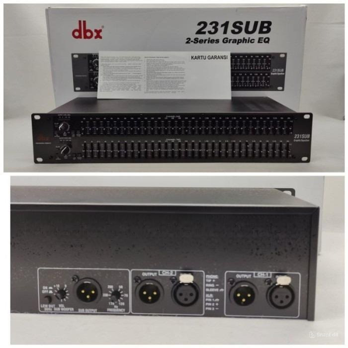 EQUALIZER DBX231 DBX 231 PLUS SUBWOOFER