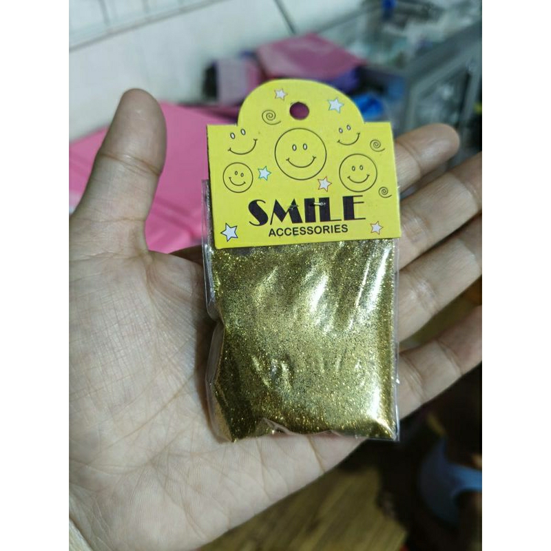 Glitter light gold perklip
