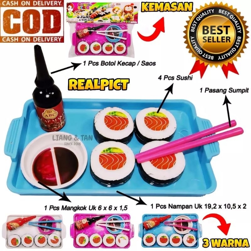 Bisa Cod || Mainan anak dimsum/sushi