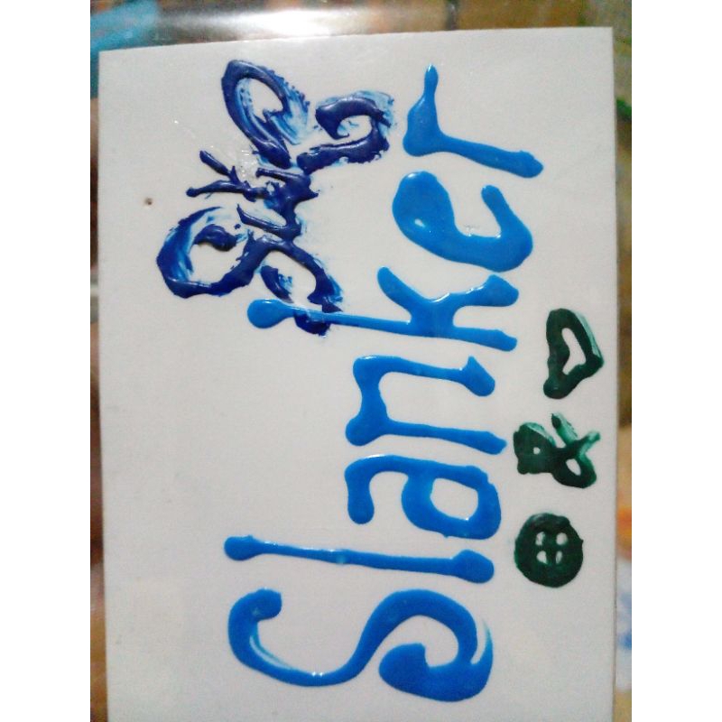 British Sticker Timbul : Slanker- 2