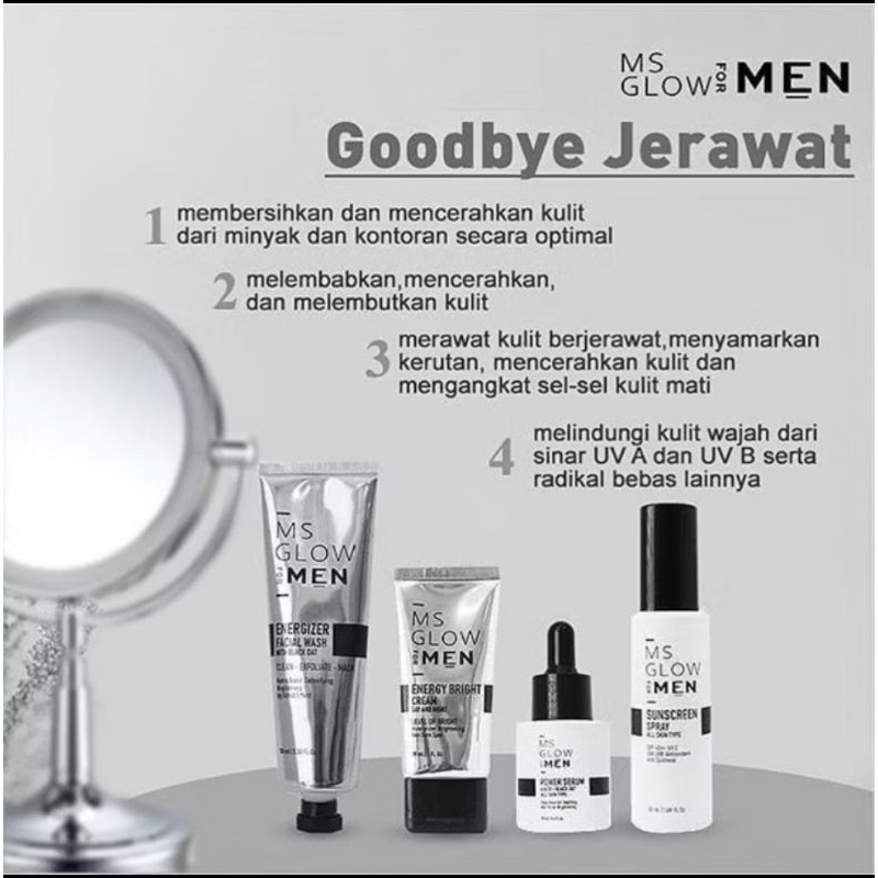 BPOM MS GLOW FOR MEN,Sepaket/Ecer